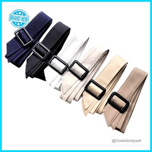 Adjustable Buckle Waist Belt for Trench Coats Dresses Jackets Classic Chic main image 5
